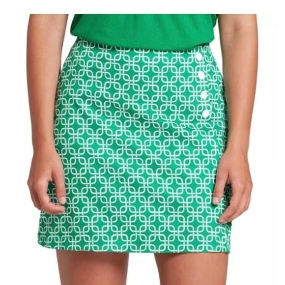 Lady Hagen NWT Sz 14 Links Green Turf Women's 17" Wrap Golf Skort - Picture 6 of 7